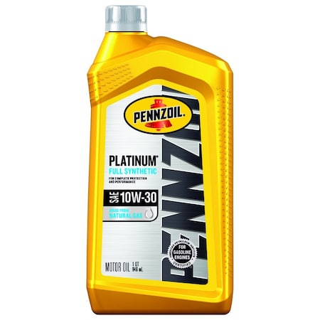 Quaker State Pennzoil Platinum 10W-30 4-Cycle Synthetic Motor Oil 1 qt 1 pk 550022687